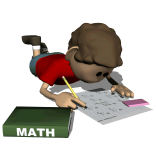 student doing math homework 