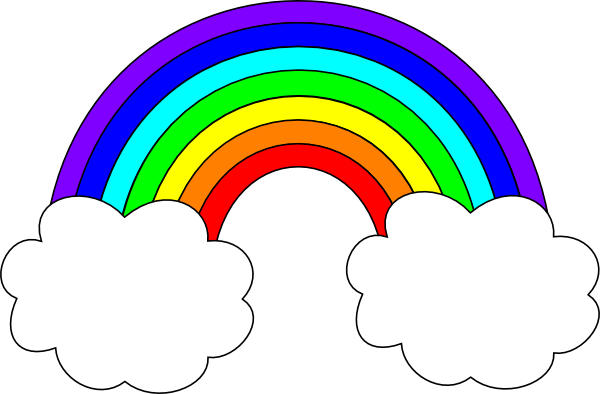 Image result for rainbow free clipart png