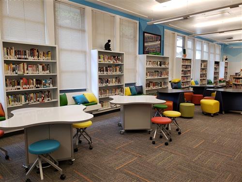 Garfield has a newly renovated library. 