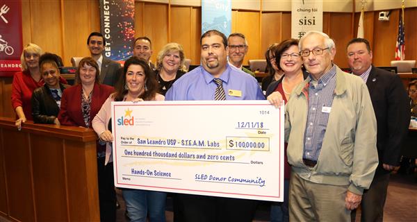 SLED Donates $100,000 for SLUSD STEAM labs